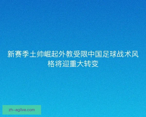 新赛季土帅崛起外教受限中国足球战术风格将迎重大转变